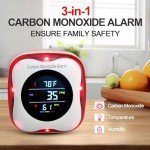 Rechargeable Carbon Monoxide Detector with LCD Display