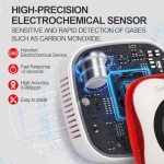 Rechargeable Carbon Monoxide Detector with LCD Display