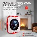 Rechargeable Carbon Monoxide Detector with LCD Display