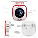 Rechargeable Carbon Monoxide Detector with LCD Display