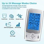 SPACEREST Rechargeable Dual Channel Tens Unit for Pain Relief