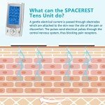 SPACEREST Rechargeable Dual Channel Tens Unit for Pain Relief