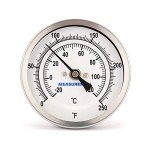 Stainless Steel Brewing Thermometer with Adjustable Dial