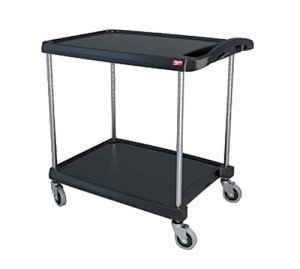 Metro MY2030-24BL Utility Cart with 2 Shelves