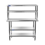 Stainless Steel Work Table with 2 Shelves