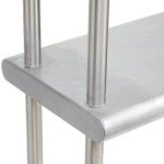 Stainless Steel Work Table with 2 Shelves