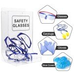 Acrylic Safety Glasses Case for Laboratories and Clinics