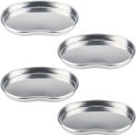 4-Pack Stainless Steel Dental Kidney Trays
