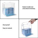 Acrylic Face Mask Dispenser with Lid Holder