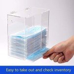 Acrylic Face Mask Dispenser with Lid Holder