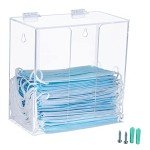 Acrylic Face Mask Dispenser with Lid Holder