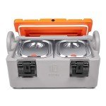 Insulated Food Pan Carrier with 2 Pans, 22 Quart