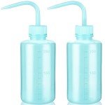 Valchoose 2-Pack 250ml Plastic Wash Bottles (Blue)