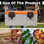 Insulated Food Pan Carrier with 2 Pans, 22 Quart