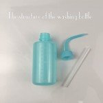 Valchoose 2-Pack 250ml Plastic Wash Bottles (Blue)