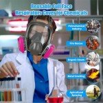 SLJHL Full Face Gas Respirator Mask with Filters