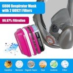 SLJHL Full Face Gas Respirator Mask with Filters