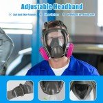 SLJHL Full Face Gas Respirator Mask with Filters