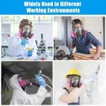 SLJHL Full Face Gas Respirator Mask with Filters