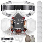 Reusable Half Face Respirator Mask with Filters