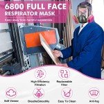 GSHUBB Full-Face Respirator Mask with Cartridges