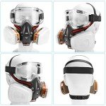 Reusable Half Face Respirator Mask with Filters