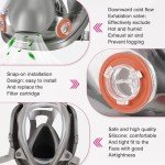 GSHUBB Full-Face Respirator Mask with Cartridges