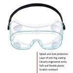 Anti-Fog Safety Lab Goggles for Glasses Wearers