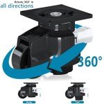 Heavy-Duty Leveling Casters with Ratchet Arm 6600 lbs