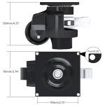 Heavy-Duty Leveling Casters with Ratchet Arm 6600 lbs