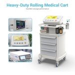 Rolling Mobile Ultrasound Cart with 3 Drawers