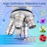 Poothoh 40X-5000X Trinocular Microscope with USB