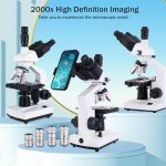 Poothoh 40X-5000X Trinocular Microscope with USB