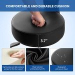 Dental Assistant Rolling Stool with Backrest - Black