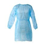 Blue Disposable Isolation Gowns - 10 Pack