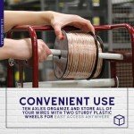 Wire Spool Rack with Wheels for Cables