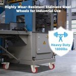 Stainless Steel 4-Inch Heavy Duty Caster Wheels Set