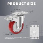 Stainless Steel 4-Inch Heavy Duty Caster Wheels Set