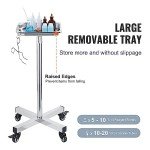VEVOR Stainless Steel Mayo Stand with Wheels