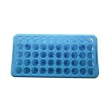 Blue Plastic Test Tube Rack for 50 Tubes