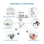Dental Clinic Mobile Trolley with Laptop and Scanner Holder