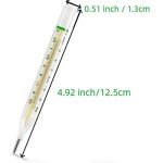 Mercury-Free Clinical Glass Thermometer Set - 2PCS