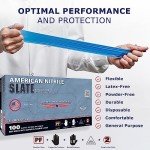 Slate Powder Free Nitrile Gloves – Made in USA