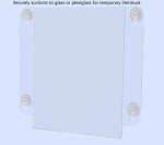 4 Pack Suction Cup Sign Holders for Campus Maps