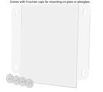 4 Pack Suction Cup Sign Holders for Campus Maps