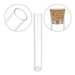 10 Pack Plastic Test Tubes with Cork Stoppers