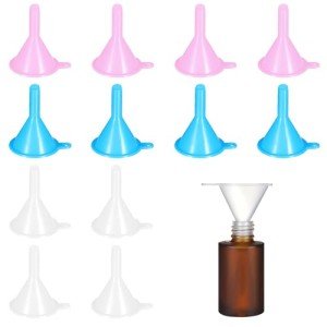 12-Pack Tiny Plastic Funnels for Lab Use