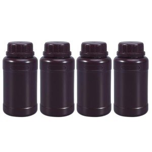 Food-Grade PE Plastic Reagent Bottle, 240 ml