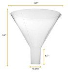 8cm Polypropylene Powder Funnel by Eisco Labs
