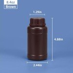 Food-Grade PE Plastic Reagent Bottle, 240 ml